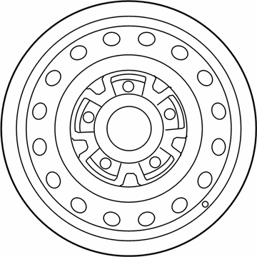 GM 19316550 Wheel, Steel