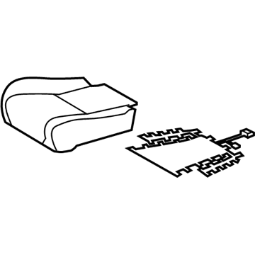 Lexus 71072-48541-A2 Front Seat Cushion Cover Sub-Assembly, Left (For Separate Type)