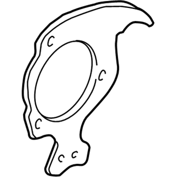 GM 18060857 Shield, Front Brake