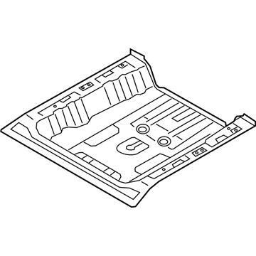 Hyundai 65513-G2500 Panel Assembly-Rear Floor, Rear