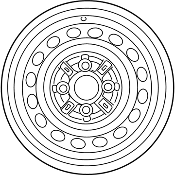 Toyota 42611-52330 Wheel, Steel