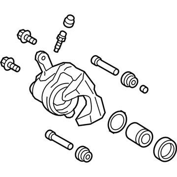 Lexus 47830-48130 Rear Passenger Disc Brake Cylinder Assembly