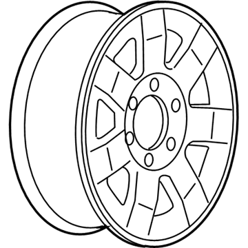 GM 9598062 Wheel, Alloy