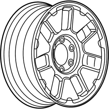 GM 9598475 Wheel, Alloy