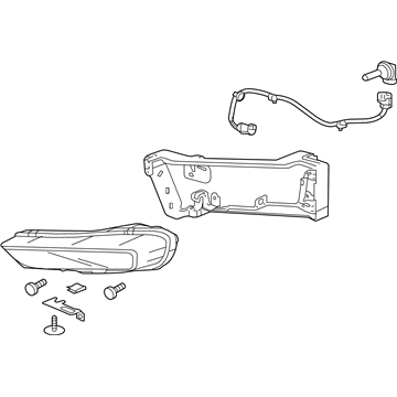 Honda 33950-T2A-A01 Light Assembly, Left Front Fog