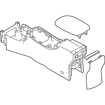 Nissan 96910-5SA1B Console Fl BRN