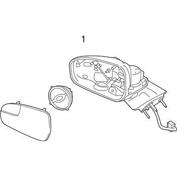 Ford FS7Z-17683-B Mirror Assembly