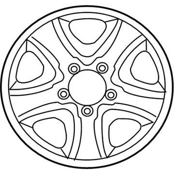 Toyota 42601-0C041 Wheel, Steel