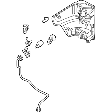 Nissan 26555-EZ23D Lamp Assembly-Rear Combination LH