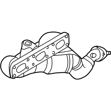 BMW 11-62-7-834-673 Exchange. Exhaust Manifold With Catalyst