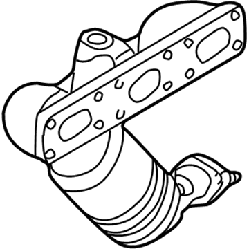 BMW 11-62-7-834-674 Exchange. Exhaust Manifold With Catalyst