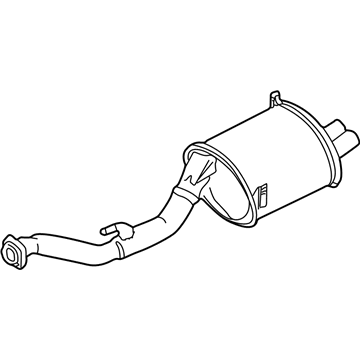 BMW 18-10-1-404-317 Rear Muffler Left