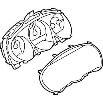 Ford BH6Z-10849-CA Cluster Assembly