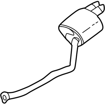 BMW 18-10-7-512-699 Rear Muffler Right