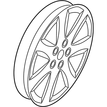 Kia 529101U275 Wheel Assembly-Aluminum