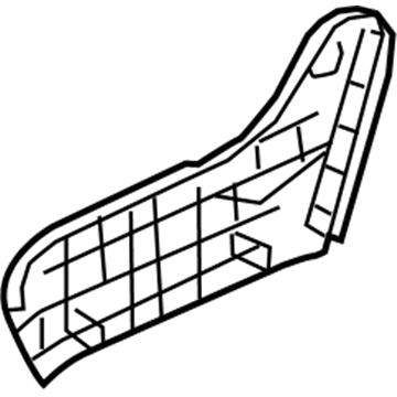 Nissan 87330-6FK0A Finisher-Cushion, Front Seat Outer RH