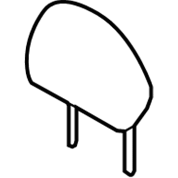 Nissan 86400-6MA0B Headrest Assy-Front Seat