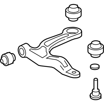 Honda 51360-SJC-A03 Lower-Arm Complete, Left Front