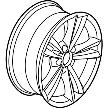 BMW 36-11-6-866-306 Light Alloy Disc Wheel Reflexsilber