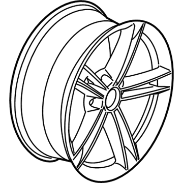 BMW 36-11-6-877-135 Light Alloy Disc Wheel Reflexsilber
