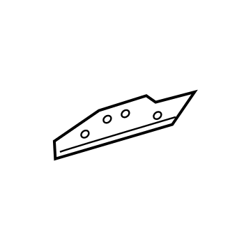 BMW 41-00-8-495-101 TANK SHIELD PLATE, LEFT