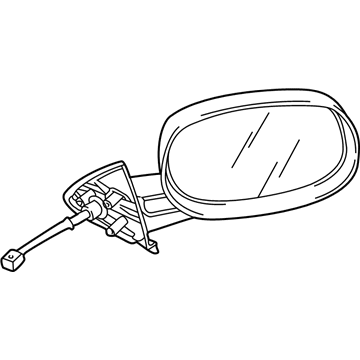 Mopar 55077250AB Passenger Side Mirror Outside Rear View