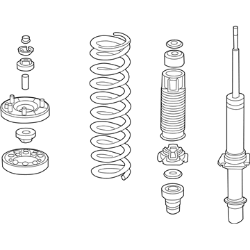 Honda 51601-SDB-A18 Shock Absorber Assembly, Right Front