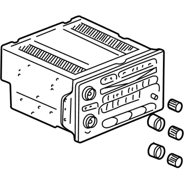 GM 15927261 Radio, Amplitude Modulation/Frequency Modulation Stereo & Clock & Cd Player