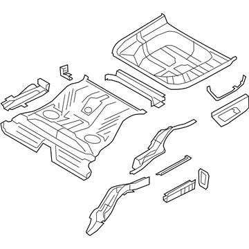 Ford DG1Z-5411215-A Floor Pan Assembly