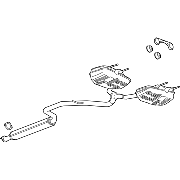 GM 23369188 Muffler & Pipe