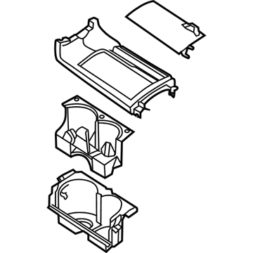 Nissan 68430-8J000 Cup Holder Assembly