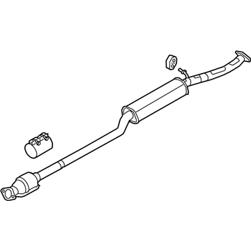 Hyundai 28600-D3470 Center Muffler Complete