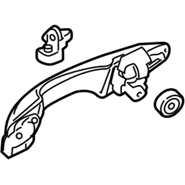 Honda 72180-TP6-A11 Handle Assembly, Driver Side Door (Outer)