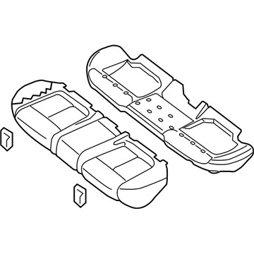 Nissan 88300-9N21A Cushion Assy-Rear Seat