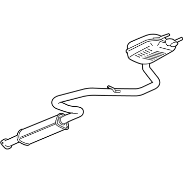 GM 84283172 Muffler & Pipe