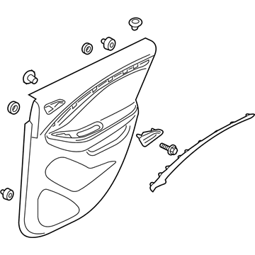 GM 84412273 Door Trim Panel