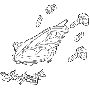 Nissan 26060-JB10A Driver Side Headlight Assembly