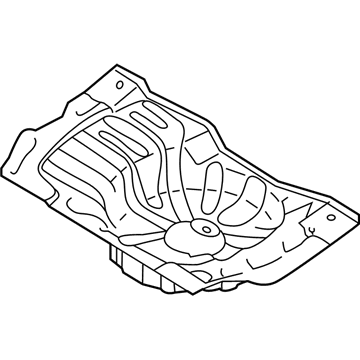 Nissan 74514-9E030 Floor-Rear, Rear