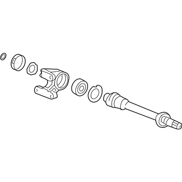 Honda 44500-SDA-A00 Shaft Assembly, Half