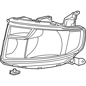 Honda 33101-SCV-A30 Headlight Unit, Passenger Side