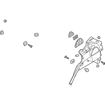 Hyundai 85730-4Z000-NBC Trim Assembly-Luggage Side LH