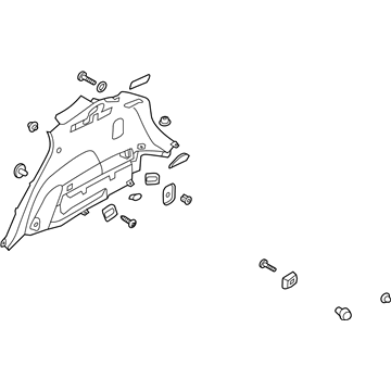 Hyundai 85740-4Z310-NBC Trim Assembly-Luggage Side RH