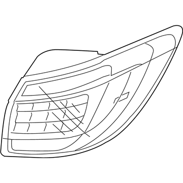 Kia 924203W620 Lens & Housing-Rear Combination Outside