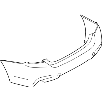 BMW 51-12-8-056-223 Panel, Bumper, Primed, Rear