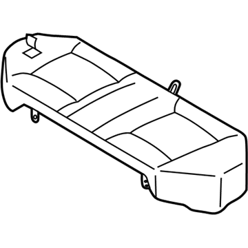 Nissan 88300-ZB001 Cushion Assy-Rear Seat