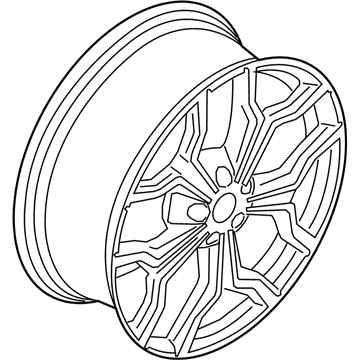 BMW 36-10-8-009-759 Disc Wheel, Light Alloy, Orbitgrey