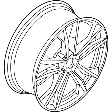 BMW 36-10-8-008-616 Disc Wheel, Light Alloy, Orbitgrey