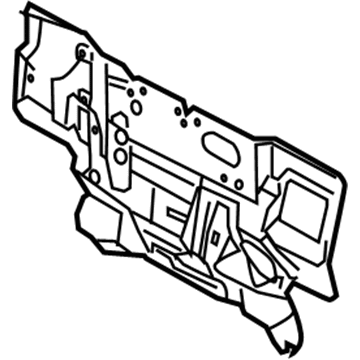 Nissan 67810-CK000 INSULATOR-Dash Lower, Front