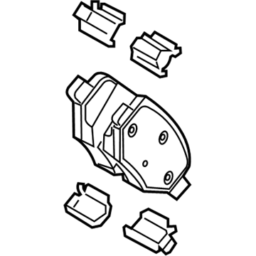 Ford EU2Z-2V200-D Rear Pads