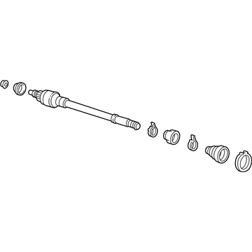 Honda 44306-S04-J60 Driveshaft Assembly, Driver Side